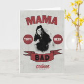 De goonies mama Fratelli "Je bent slecht geweest" Kaart (Gele Bloem)