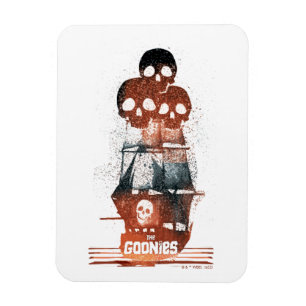 De Goonies Pirate Ship Silhouette Graphic Magneet