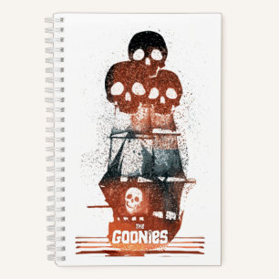 De Goonies Pirate Ship Silhouette Graphic Notitieboek