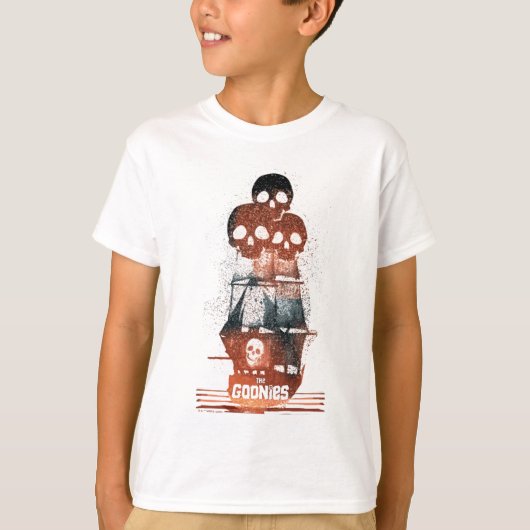 De Goonies Pirate Ship Silhouette Graphic T-shirt (Voorkant)