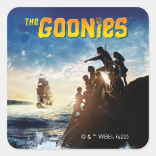 De Goonies Pirate verscheept theatrale kunst Vierkante Sticker