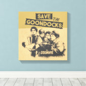 De goonies "Red de Goon Docks" Canvas Afdruk (Insitu (Houten vloer))