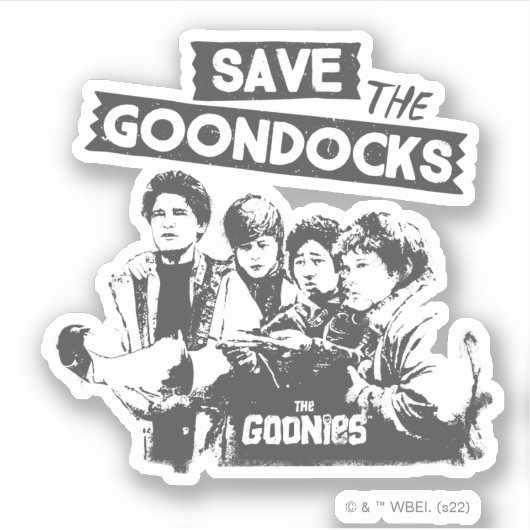 De goonies "Red de Goon Docks" Sticker (Voorkant)