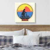 De Goonies Retro Mikey Riding Bike Graphic Canvas Afdruk (Insitu (Slaapkamer))
