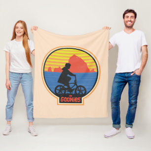 De Goonies Retro Mikey Riding Bike Graphic Fleece Deken