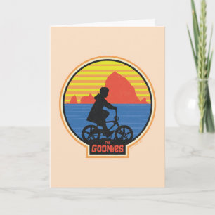 De Goonies Retro Mikey Riding Bike Graphic Kaart