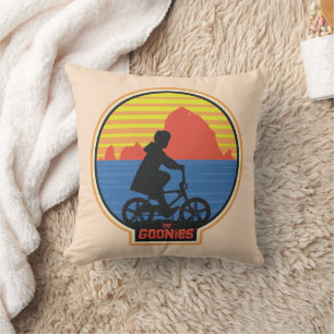De Goonies Retro Mikey Riding Bike Graphic Kussen
