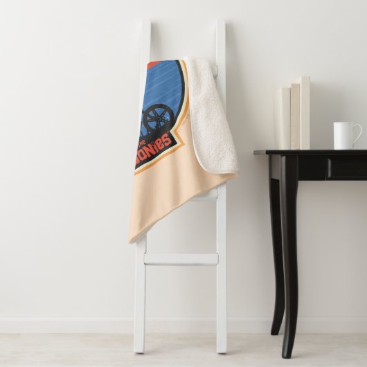 De Goonies Retro Mikey Riding Bike Graphic Sherpa Deken (In situ)