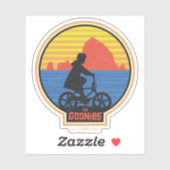 De Goonies Retro Mikey Riding Bike Graphic Sticker (Vel)