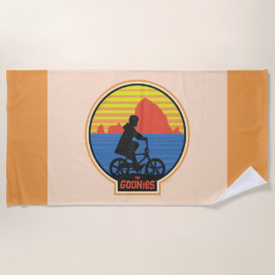 De Goonies Retro Mikey Riding Bike Graphic Strandlaken