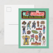 De Goonies Retro Sticker Blad Graphic Briefkaart (Voorkant / Achterkant)