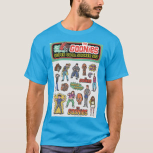 De Goonies Retro Sticker Blad Graphic T-shirt