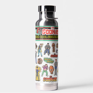 De Goonies Retro Sticker Blad Graphic Waterfles