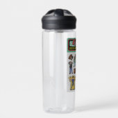 De Goonies Retro Sticker Blad Graphic Waterfles (Voorkant)