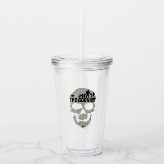 De Goonies Skull Silhouette Acryl Drinkbeker (Voorkant)