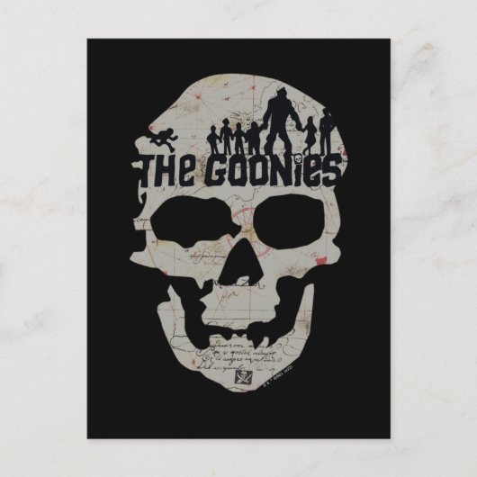 De Goonies Skull Silhouette Briefkaart (Voorkant)