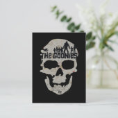 De Goonies Skull Silhouette Briefkaart (Staand voorkant)