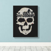 De Goonies Skull Silhouette Canvas Afdruk (Insitu (Houten vloer))