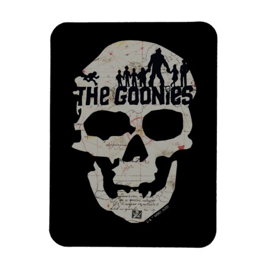 De Goonies Skull Silhouette Magneet (Verticaal)