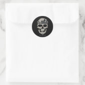 De Goonies Skull Silhouette Ronde Sticker (Tas)