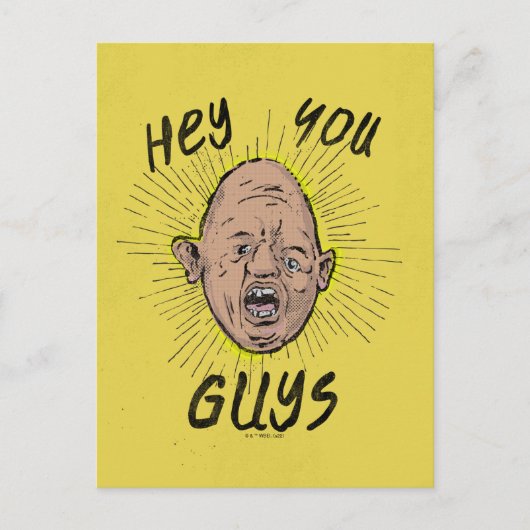 De goonies Sloth Doodle "Hey jongens" Briefkaart (Voorkant)