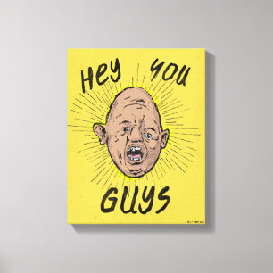 De goonies Sloth Doodle "Hey jongens" Canvas Afdruk