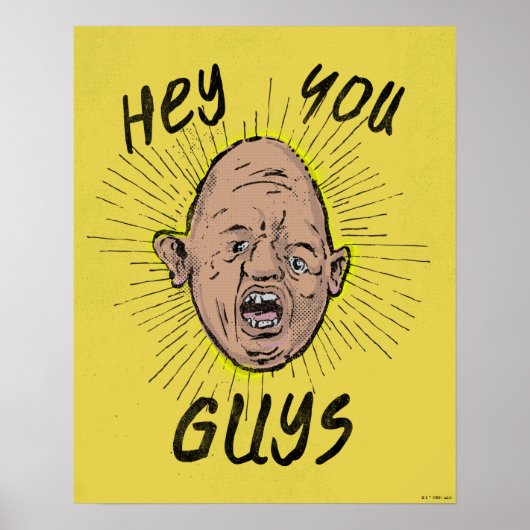 De goonies Sloth Doodle "Hey jongens" Poster (Voorkant)