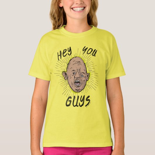 De goonies Sloth Doodle "Hey jongens" T-shirt (Voorkant)