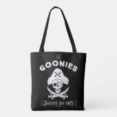 De goonies "Zeg nooit dat ze sterven" Pirate Badge Draagtas (Achterkant)