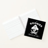 De goonies "Zeg nooit dat ze sterven" Pirate Badge Notitieboek (Binnen)