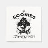 De goonies "Zeg nooit dat ze sterven" Pirate Badge Servet (Voorkant)