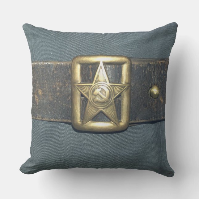 De gordel van de ambtenaar van het rode leger van  buitenkussen (Voorkant)