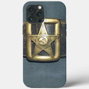 De gordel van de ambtenaar van het rode leger van iPhone 13 pro max hoesje