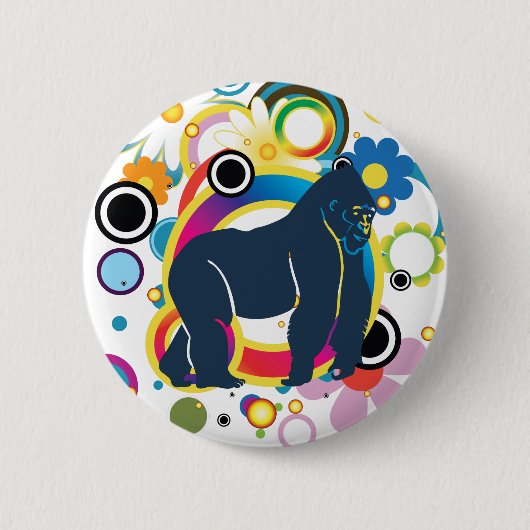 De Gorilla-Button Ronde Button 5,7 Cm (Voorkant)