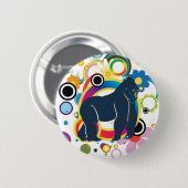De Gorilla-Button Ronde Button 5,7 Cm (Voorkant /achterkant)