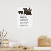 DE GOSPELTRAIN-POSTER-MET SONG-LYRICS POSTER (Keuken)