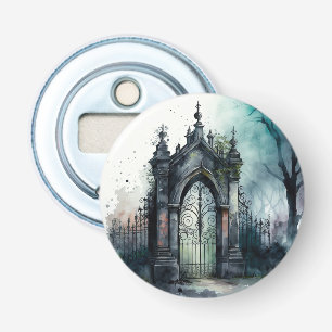 De gotische begraafplaats hek serie ontwerp 11 button flesopener
