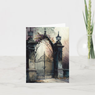 De gotische begraafplaats hek serie ontwerp 12