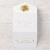 de goudbruiloft van hemels in één uitnodiging (Buitenkant)