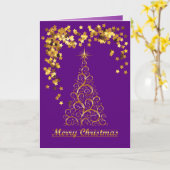 De gouden Abstracte Kaart van de Vakantie van de (Gele Bloem)