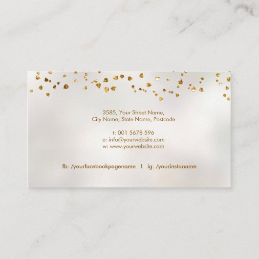 De Gouden Bodhi boom Visitekaartje (Achterkant)