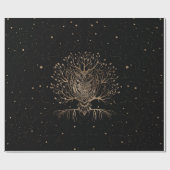 De gouden boomgaard cadeaupapier (Vlak)