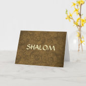 De Gouden Bruine Wervelingen van Shalom Kaart (Gele Bloem)