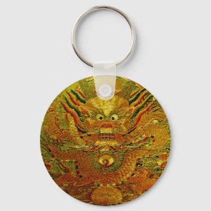 De gouden dynastie van Ming van het draak Chinese Sleutelhanger