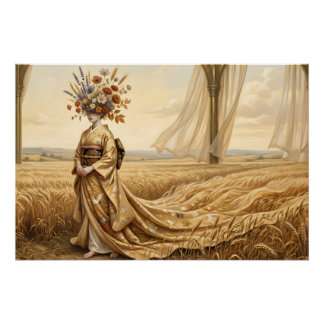 De Gouden Echo: Surrealistische Botanische Geest i Perfect Poster