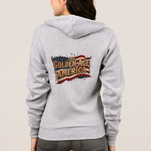 De Gouden Eeuw van Amerika -  Amerikaanse vlag Hoodie
