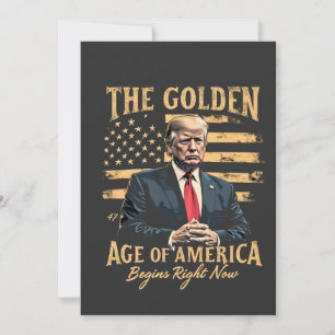 De Gouden Eeuw van Amerika begint nu Feestdagenkaart