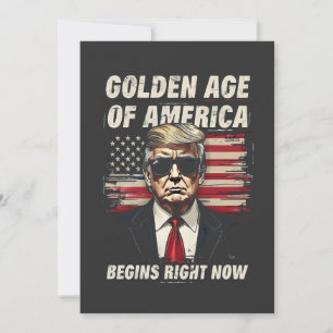 De Gouden Eeuw van Amerika begint nu Trump 4e Aankondiging
