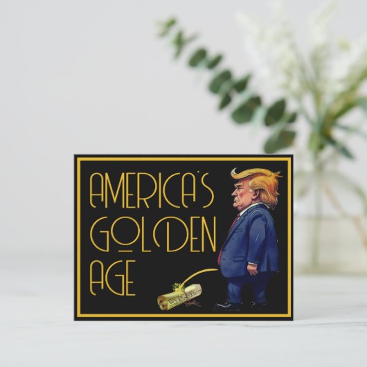 De Gouden Eeuw van Amerika Briefkaart (Staand voorkant)