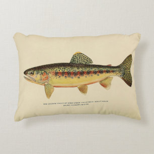 De gouden forel van Soda Creek, Californië Pillow Accent Kussen
